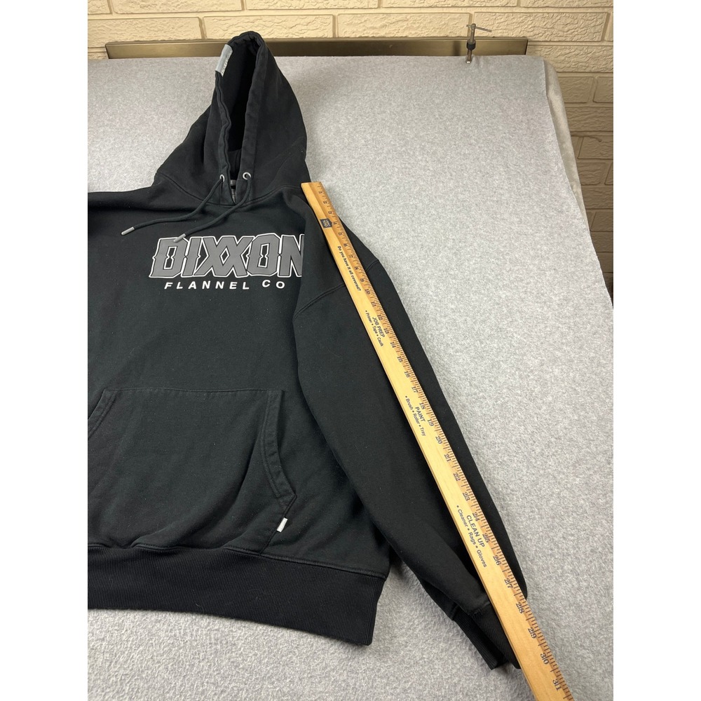 Dixxon Flannel Co Hoodie Mens XL Black Logo Graphic Fleece Pullover - Picture 8 of 8